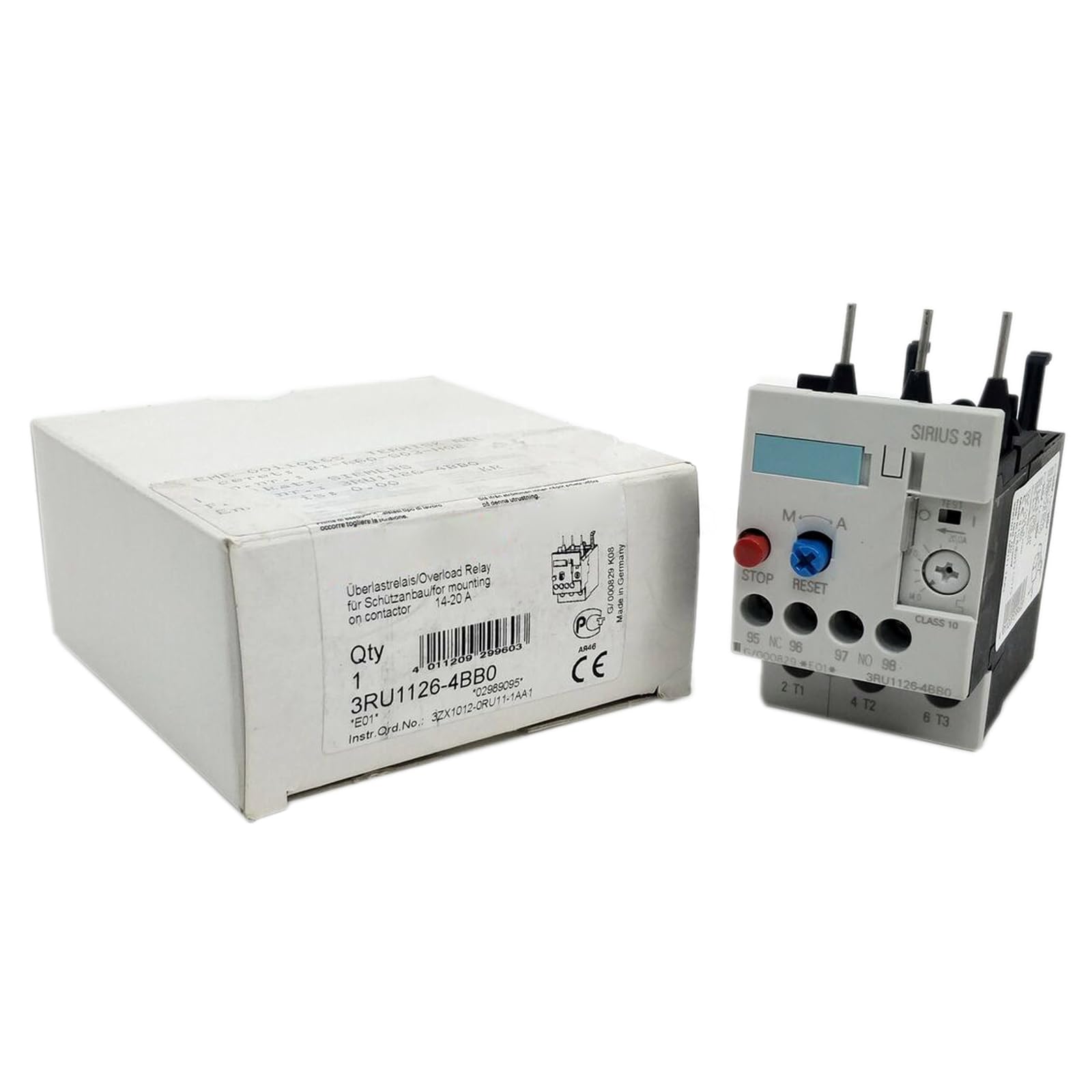 Relais de surcharge thermique 3RU1126-4BB0 Siemens neuf en boîte originale