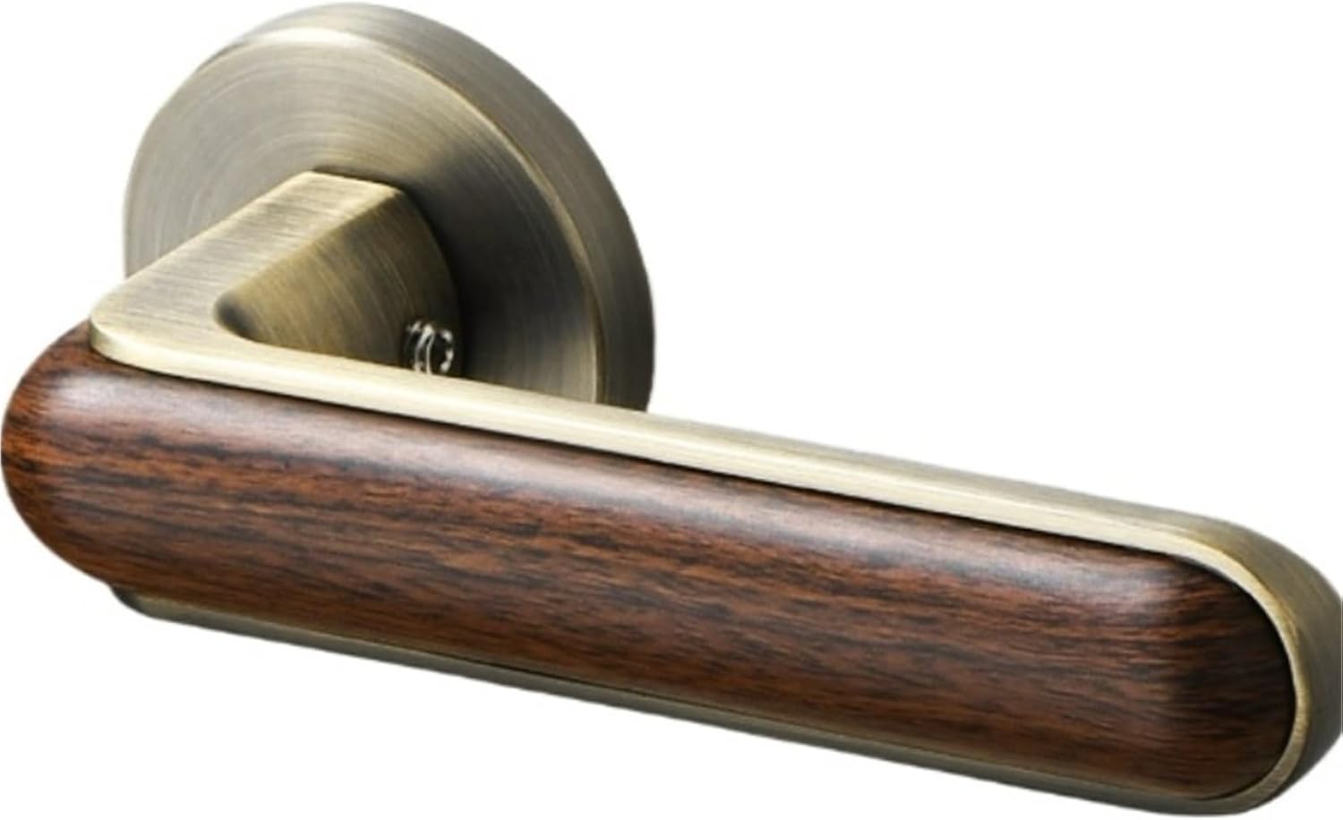 Zinc Alloy Indoor Silent Light Solid Wood Door Handle Lock 1Pcs(3_72MM)
