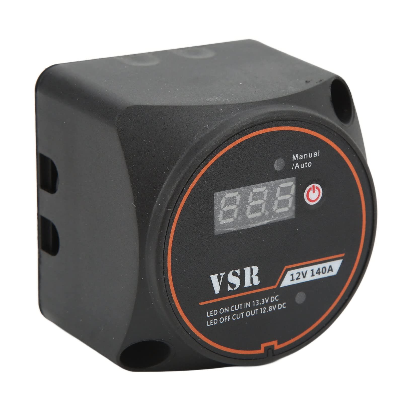 Relé Sensible Al Voltaje de 12V 140A, Aislador de Batería Dual, Aislador de Batería Inteligente de Bajo Consumo de Energía, Resistente Al Agua, con Pantalla para Automóvil, Yate, RV, ATV, UTV