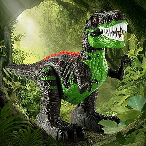 2.4Ghz Remote Control Dinosaur T-Rex Toys For Kids 3-5 Years, Electric Walking Robot Dinosaur With Led Lights & Sounds, Simulation T-Rex Rc Dinosaur Toy Gift For Boys Girls 4-7 Years #TOP3