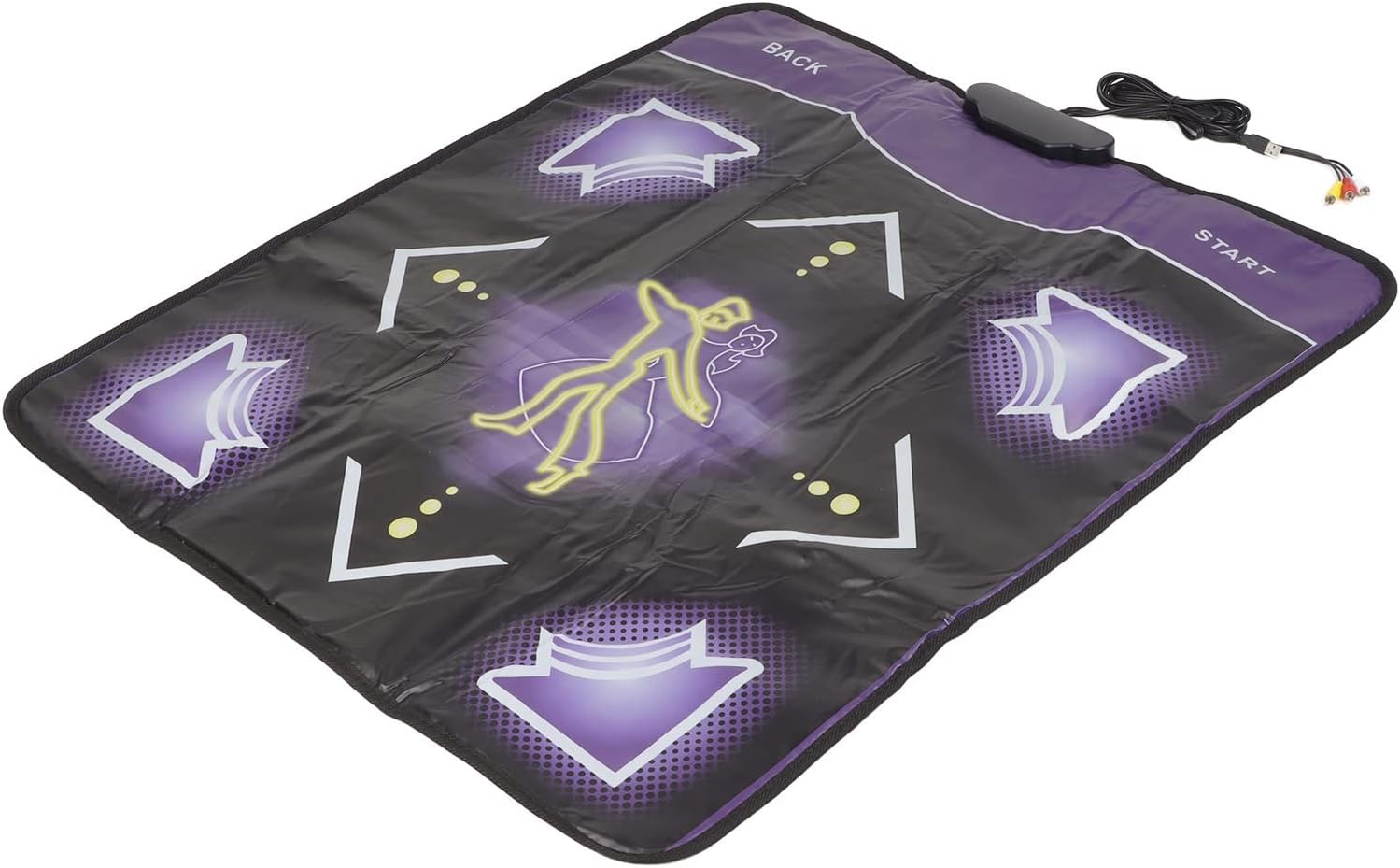 Septpenta Single Dance Mat, PVC Non Slip Fabric Material, Plug and Play, Dual Use for Computer and TV, Dance Mat Ideal for Children and Adults for Home Use, Parent Child Interaction(USA)