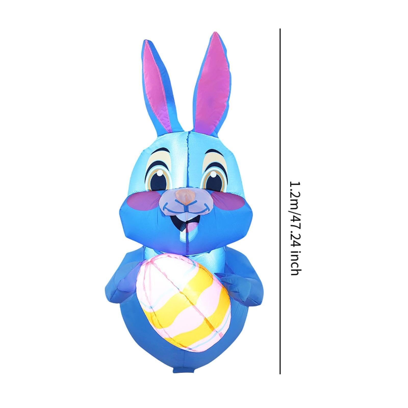 Lapin de Pâques Gonflable, Décoration de Jardin, Accessoire Photo, étanche, 1 M, pour Pelouse, Jardin, Usage Intérieur/extérieur