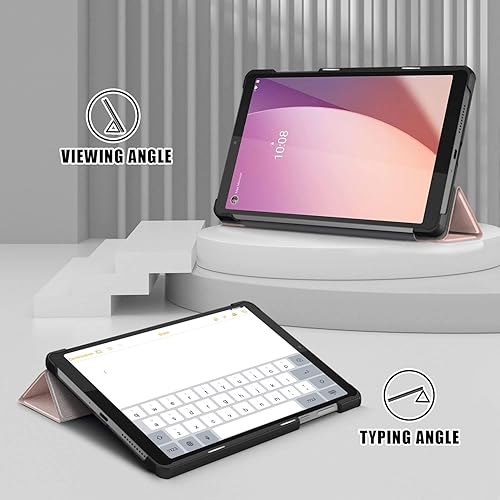 Miniatura 7 de Funda para Lenovo Tab M8 Gen 4 2023, funda delgada y ligera para Lenovo Tab M8 4 generación Tablet TB300FU, oro rosa