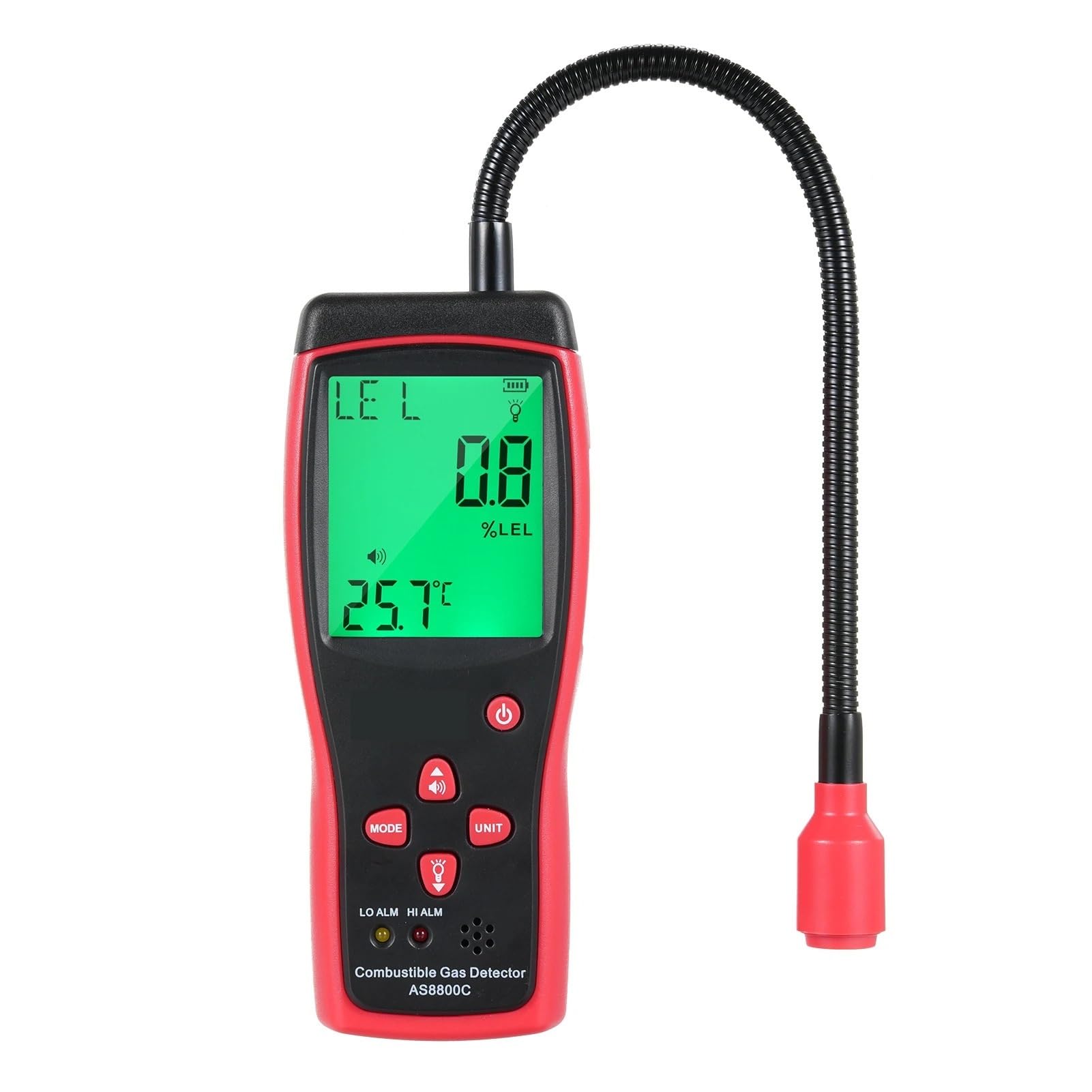 Rilevatore di gas, Rilevatore portatile di perdite di gas combustibili, misuratore di perdite di gas naturali, analizzatore portatile di concentrazione di gas