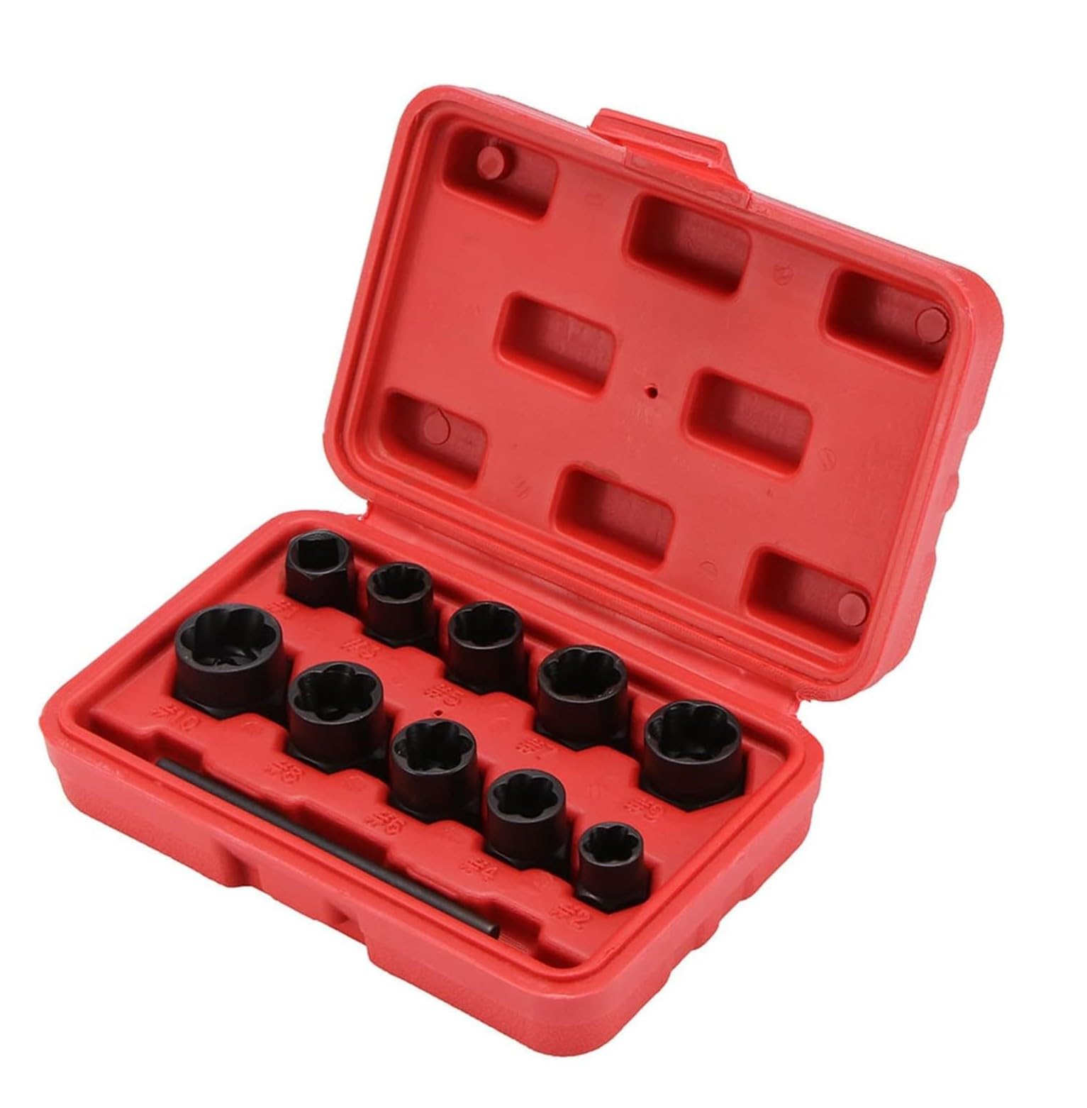 Extracteur de boulons endommagés 11 pièces coffret métrique réglable pour vis cassées