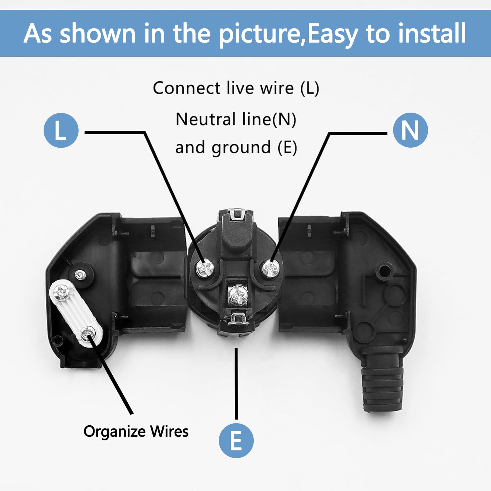 Spine Schuko Angolari 3 Pezzi - 250V 16A Con Contatto Di Protezione - Foto 6