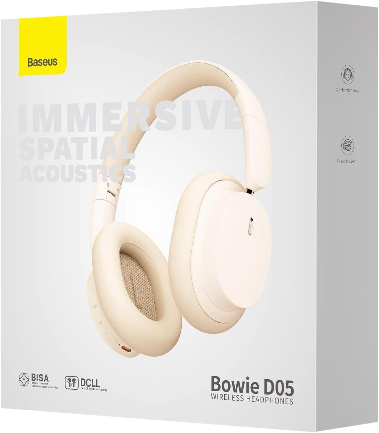 Baseus Bowie D05 headphones connected to a smartphone and a tablet simultaneously.