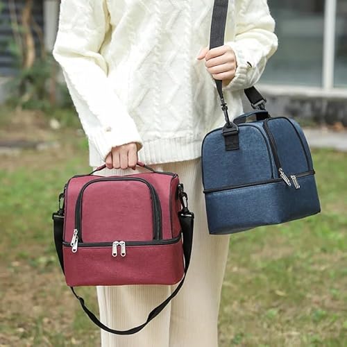 Bolsa Térmica Lancheira Marmita Viagem Passeio Grande Capacidade (PRETO)