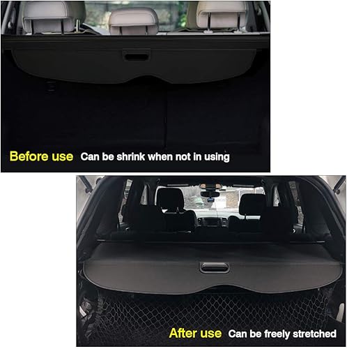 Miniatura 4 de Powerty Compatible con funda de carga Jeep Grand Cherokee 2011-2019 2020 2021 retráctil para maletero sin espacio no es compatible con Grand