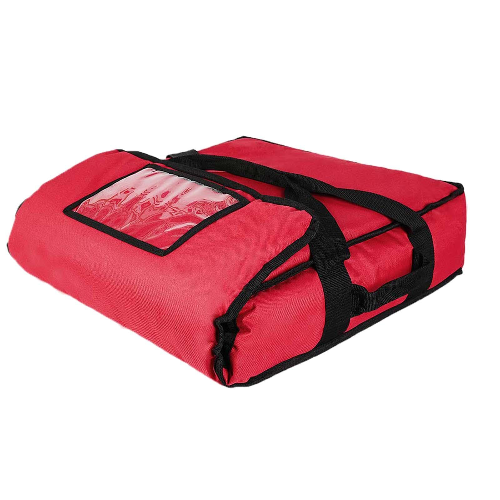rockible Pizza Develivey Tasche, Pizza Wärmetaschen, Lebensmittel Liefertasche, Pizza Box Delivery Taschen für Den Persönlichen Und Professionellen Gebrauch, Rot 50x50x16cm
