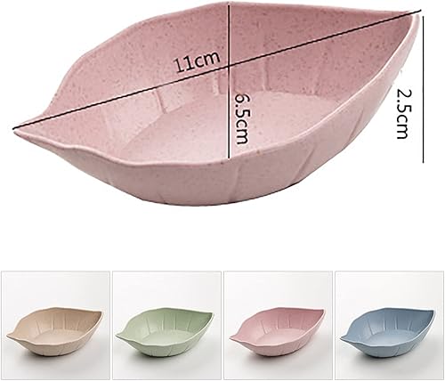 Miniatura 2 de Plato de salsa de soja, 8 cuencos pequeños, platos de condimento de paja de trigo para guarniciones de sushi, mini platos de aperitivo, cuencos de