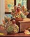 Fall Jeweled Shelf Table Top Sitter Thanksgiving Autumn Home Accent Decoration (Turkeys) by KNL Store