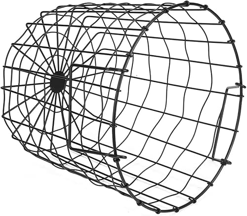 Miniatura 8 de Cesta de almacenamiento de alambre de hierro resistente, cesta de lavandería con asa, cesta de almacenamiento redonda de lavandería, cesta de malla