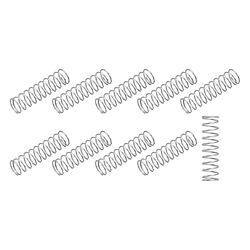 Miniatura 52 de METALLIXITY Resortes de compresión (0.031 x 0.315 in de diámetro exterior, 1.969 in de longitud libre) 20 unidades, resorte de extensión de acero