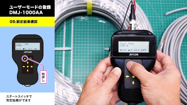デジタルケーブルメジャー (シングルケーブル用) DMJ-1000R デジタルケーブルメジャー DMJ-1000A | 電設作業工具,計測器