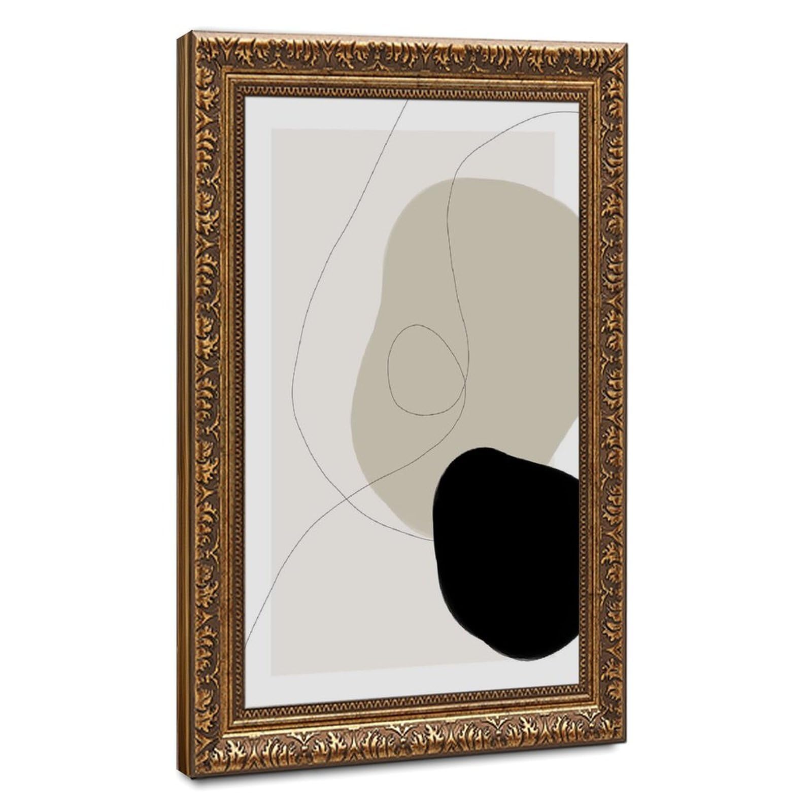 Bareronor Beige Abstract Canvas Poster Bedroom Decor Landscape Office Room Decor Gift 20" L X 30" W