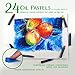 Crayola Oil Pastel Set with Decorative Case, Water-Soluble, Great For Watercolor Effects, 24 Colors