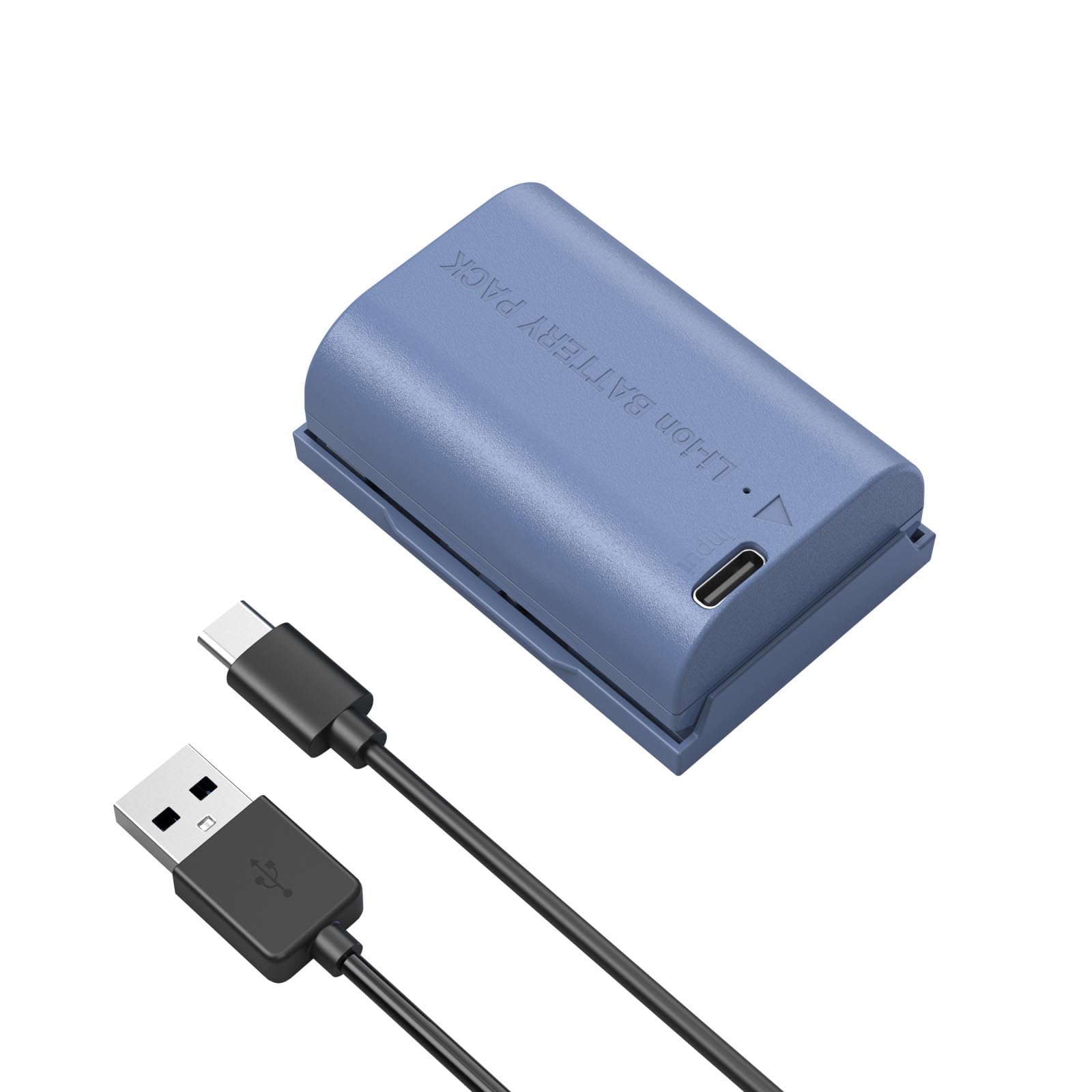 SMALLRIG LP-E6P Batterie, 2520 mAh Batterie USB-C de Remplacement pour Canon EOS R5 Mark II, R6 Mark II R5, R6, R7, 5D Mark II, 5D Mark IV, 60D, 70D, 80D, 90D, Charge Rapide complète en 2,5 h - 5406