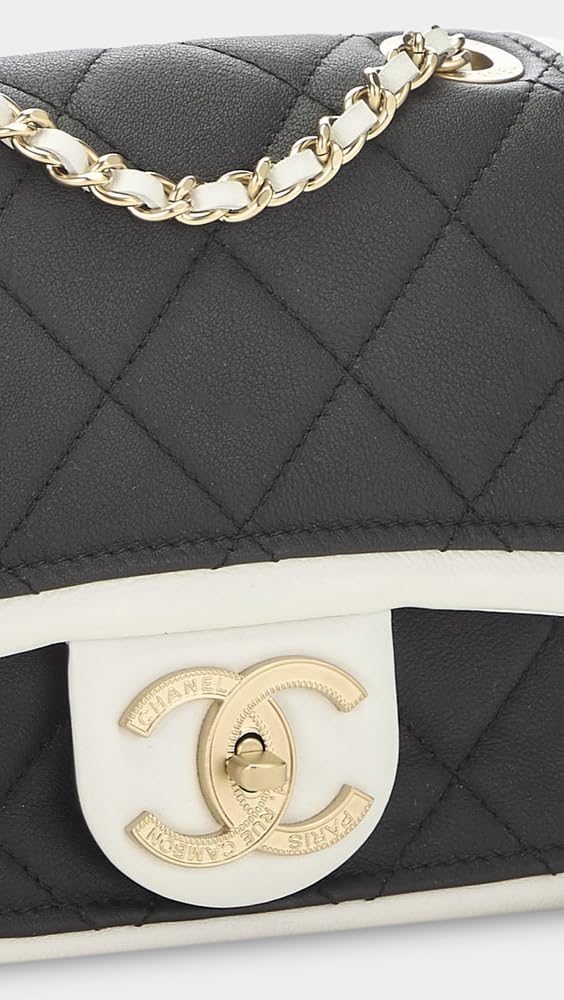 CHANEL What Goes Around Comes Around Women's Pre-Loved Multi Lambskin Graphic Flap Mini Bag - Image 4