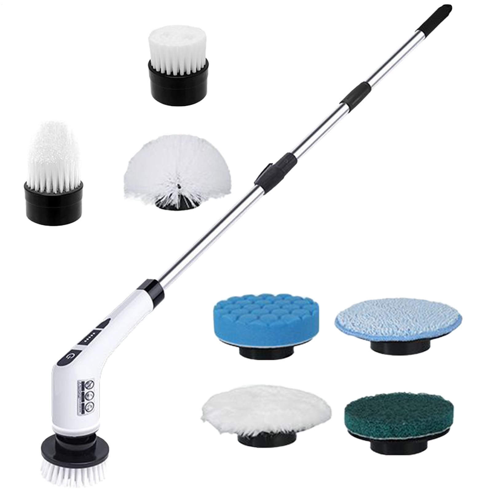 Cepillo Limpiador Para Suelos Cepillo Multiusos para Suelos | Desempolvador Raspador Pulidor Con Mango Largo Y Empuñadura Antideslizante Para Pared Puerta Bañera Exterior Coche