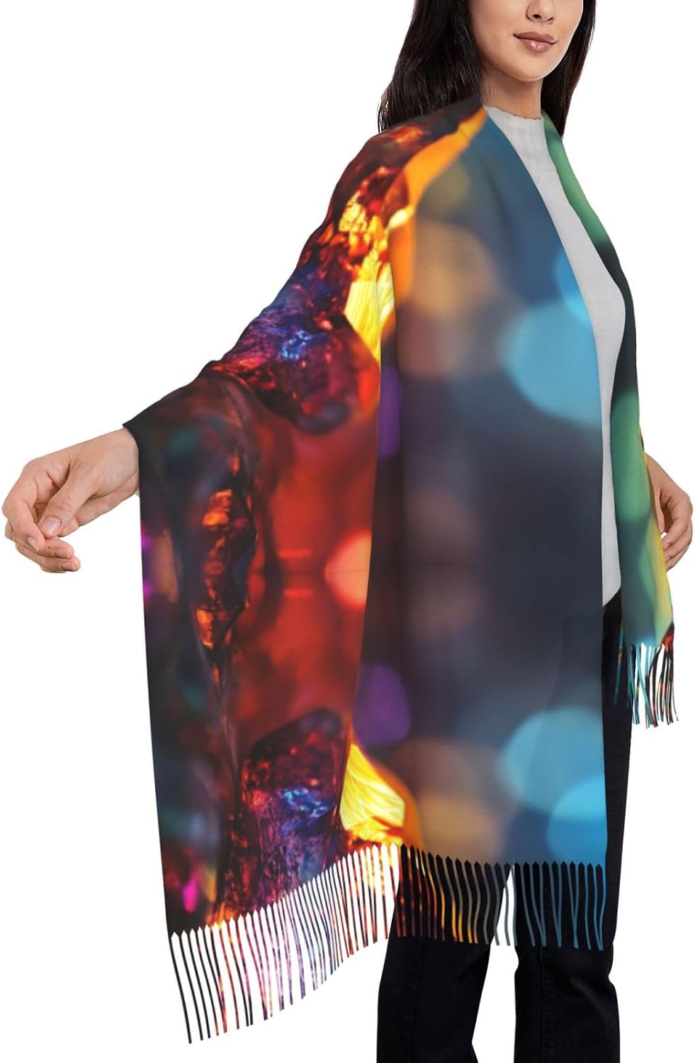 Beautiful Butterfly Womens Thick Oversized Shawl Wrap Scarves Soft Winter Warm Blanket Soft Classic Scarves