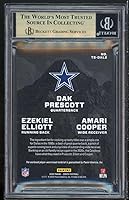 Vista 2 de Elliott/Cooper/Dak Prescott 2020 Zenith Team Summitt Material Copper #10 BGS 9.5