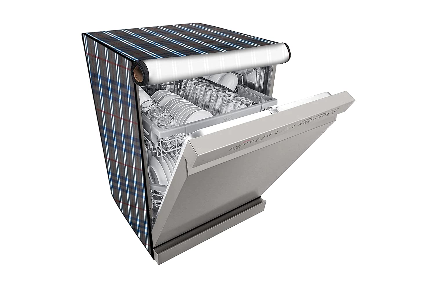 Stylista Dishwasher Cover for Bosch 12 Place Setting SMS40E32EU Printed-image-12