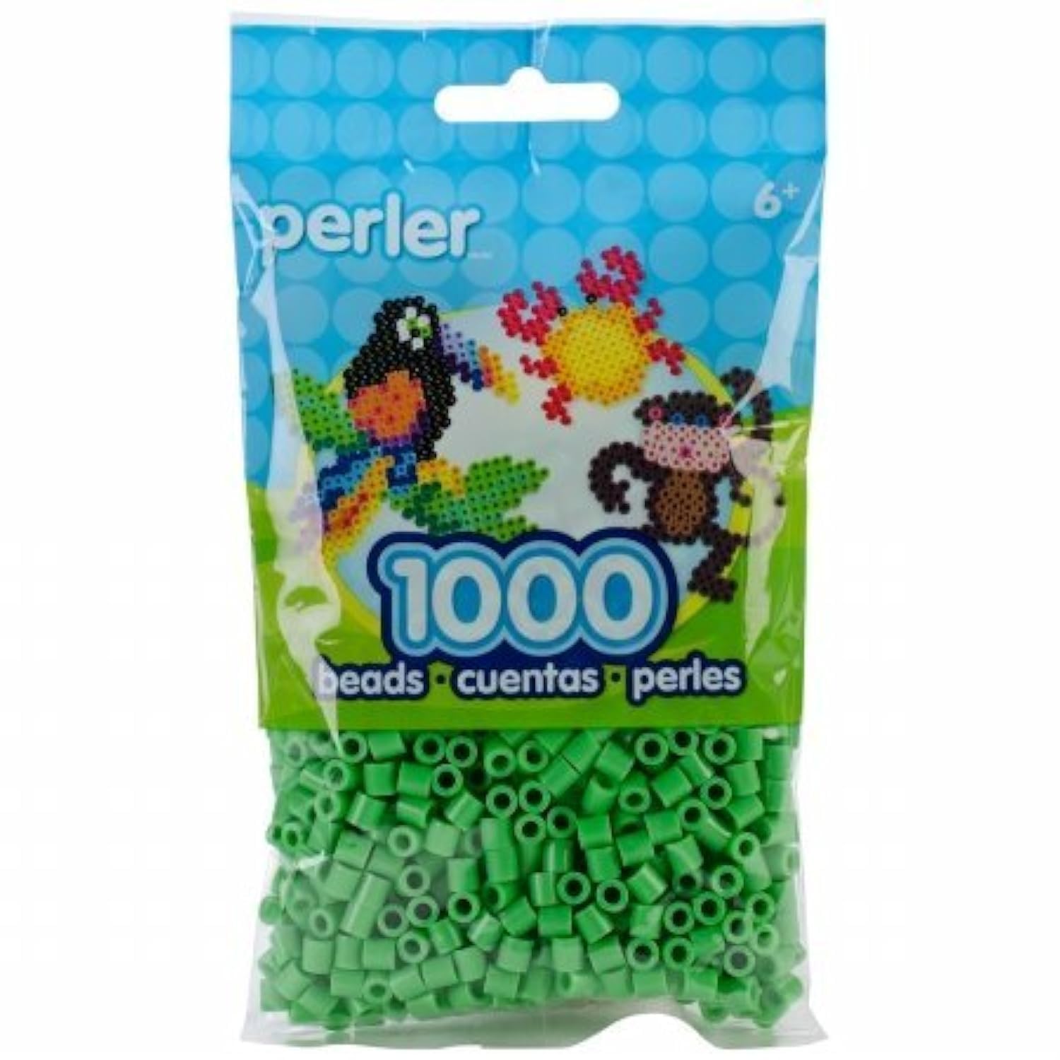 Perles Vert Vif Perler 1000 Pièces Plastique Thermocollant