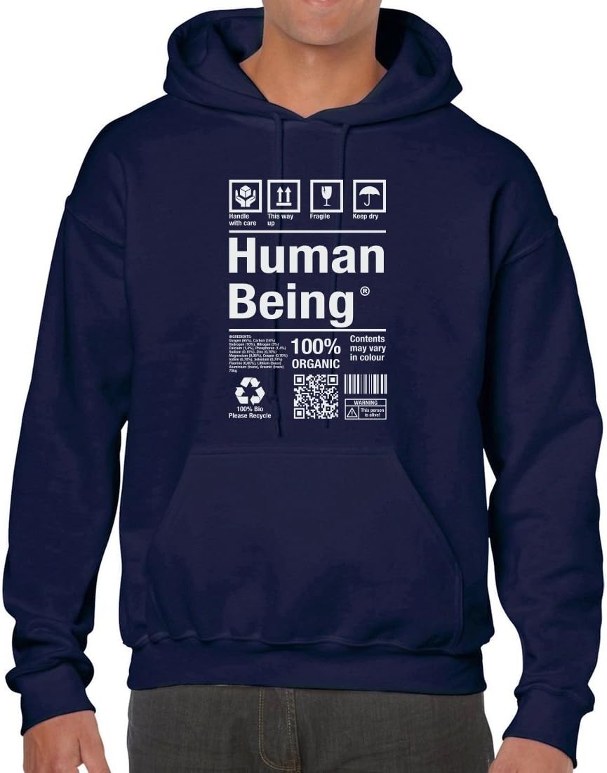 Shirtshub Human Being 100% Organic Label Hoodie Sweat Pullover