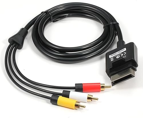 CHILDMORY 1.8M Audio Video AV RCA Video Composite Cable Cable Cable para Xbox 360 Slim