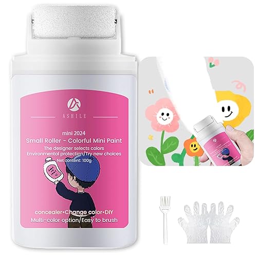 White Paint for Wall 3.5oz Small Roller & Repair Tool