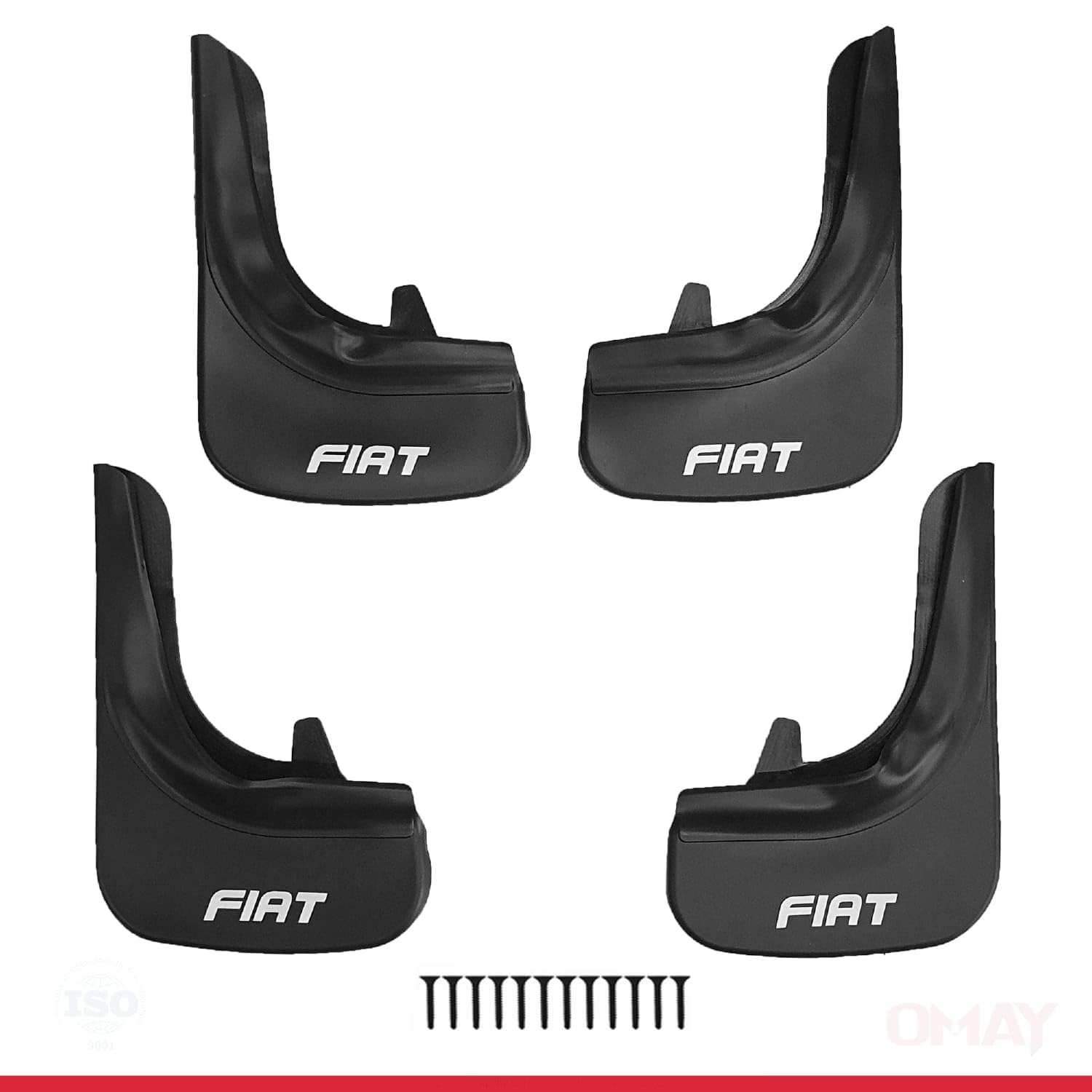 RE&AR Tuning Compatible avec Fiat HB-Sedan-SW Bavettes garde-boue pour l'avant et l'arrière 4 pièces