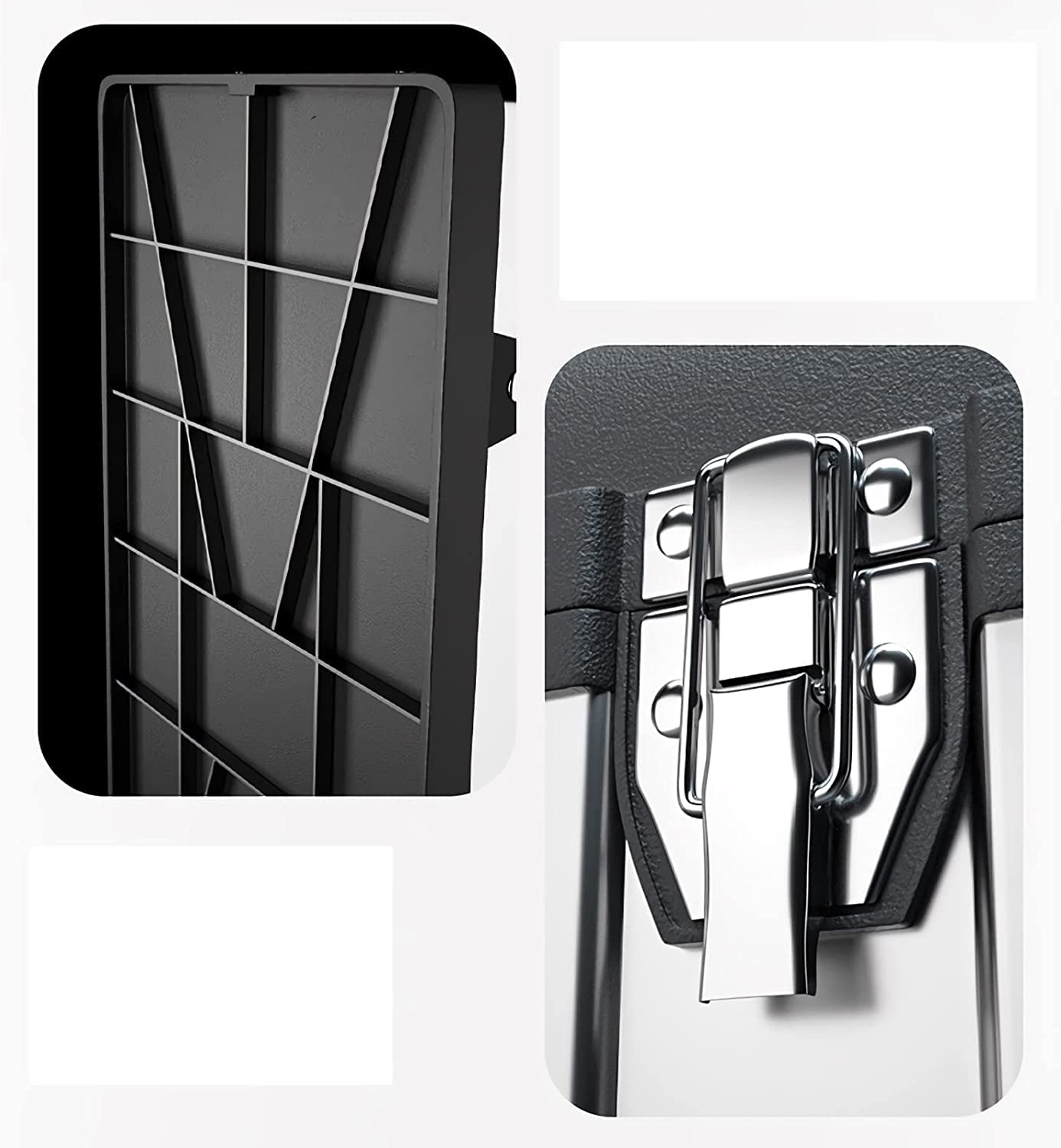 LIOONS Cassetta portautensili Cassette portautensili in Acciaio Inossidabile Kit portautensili Portatile con Vassoio Estraibile Organizzatore Set di Attrezzi con Custodia a Manico Lungo