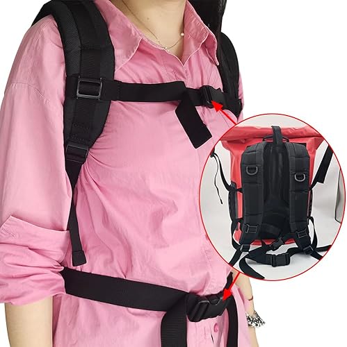 Miniatura 5 de ISURE MARINE Dry Bags - Mochila flotante impermeable de 30 L, funda impermeable para teléfono, con cierre superior, bolsas de viaje para kayak,