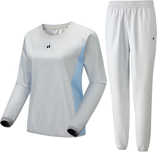Miniatura 2 de HOTSUIT Traje de sauna para mujer, duradero, gimnasio, ejercicio, entrenamiento, sauna, chaqueta, pantalones, trajes de sudor