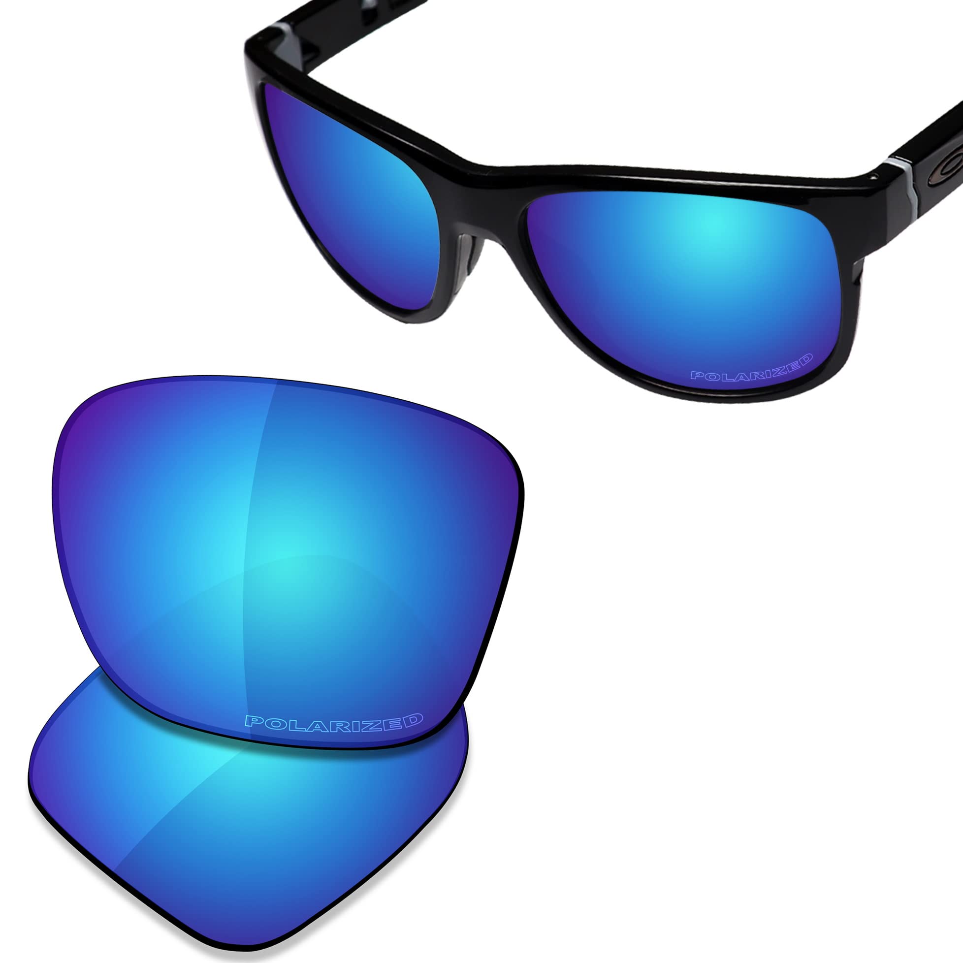 Saucer Verres et plaquettes de nez de rechange pour lunettes de soleil Oakley Crossrange OO9361