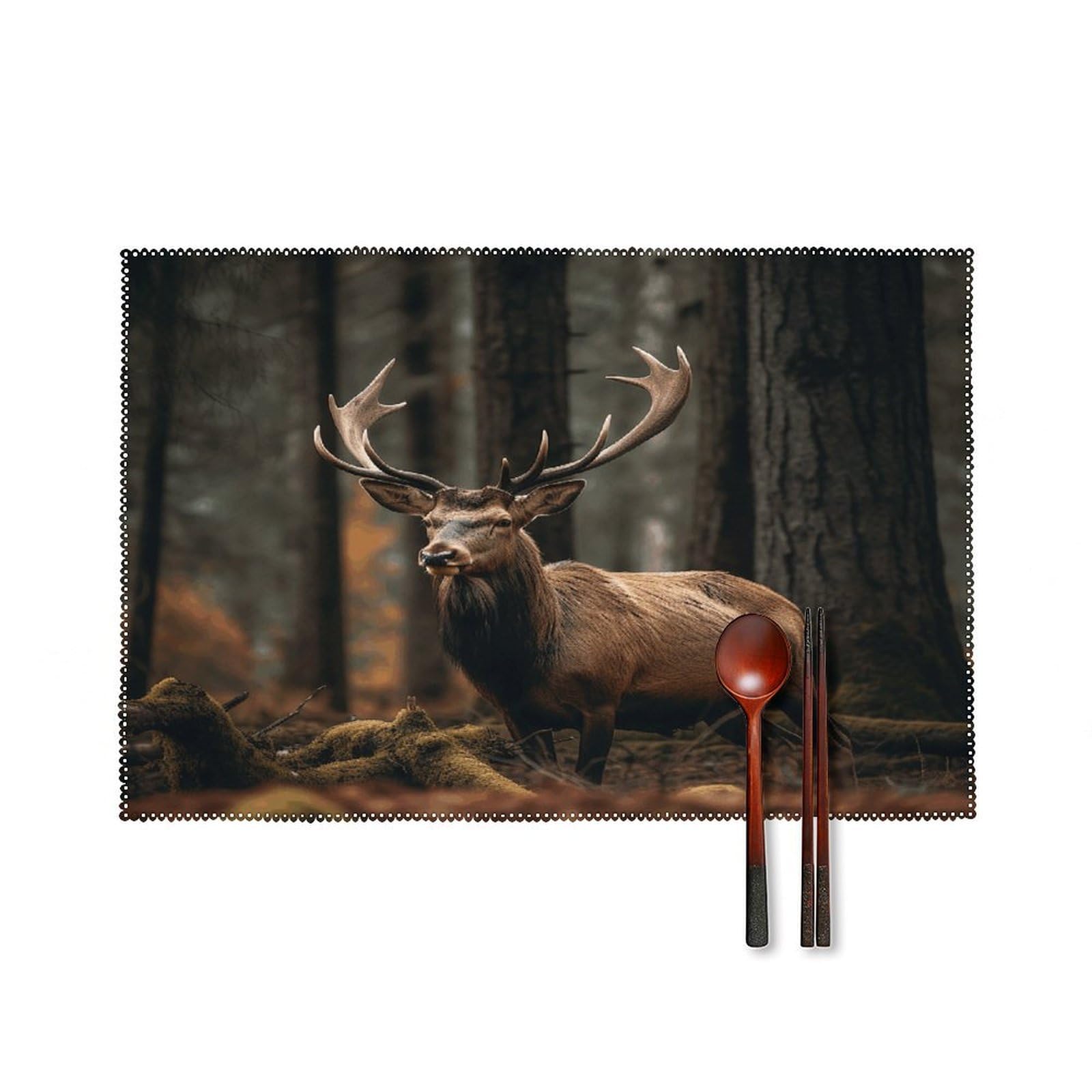 Fodpand Style Elk In The Grove Placemats Set Of 4 Place Mats Table Mats