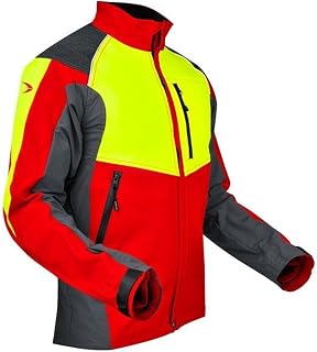 Pfanner 105544/L Forstjacke Ventilation Größe L in rot/gelb/grau