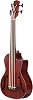 Concert Ukulele 30 Inch Cutaway Wooden Electric Acoustic Bass Ukulele Ukulele with Built-in EQ Tuner with F Sound Hole Ukulele