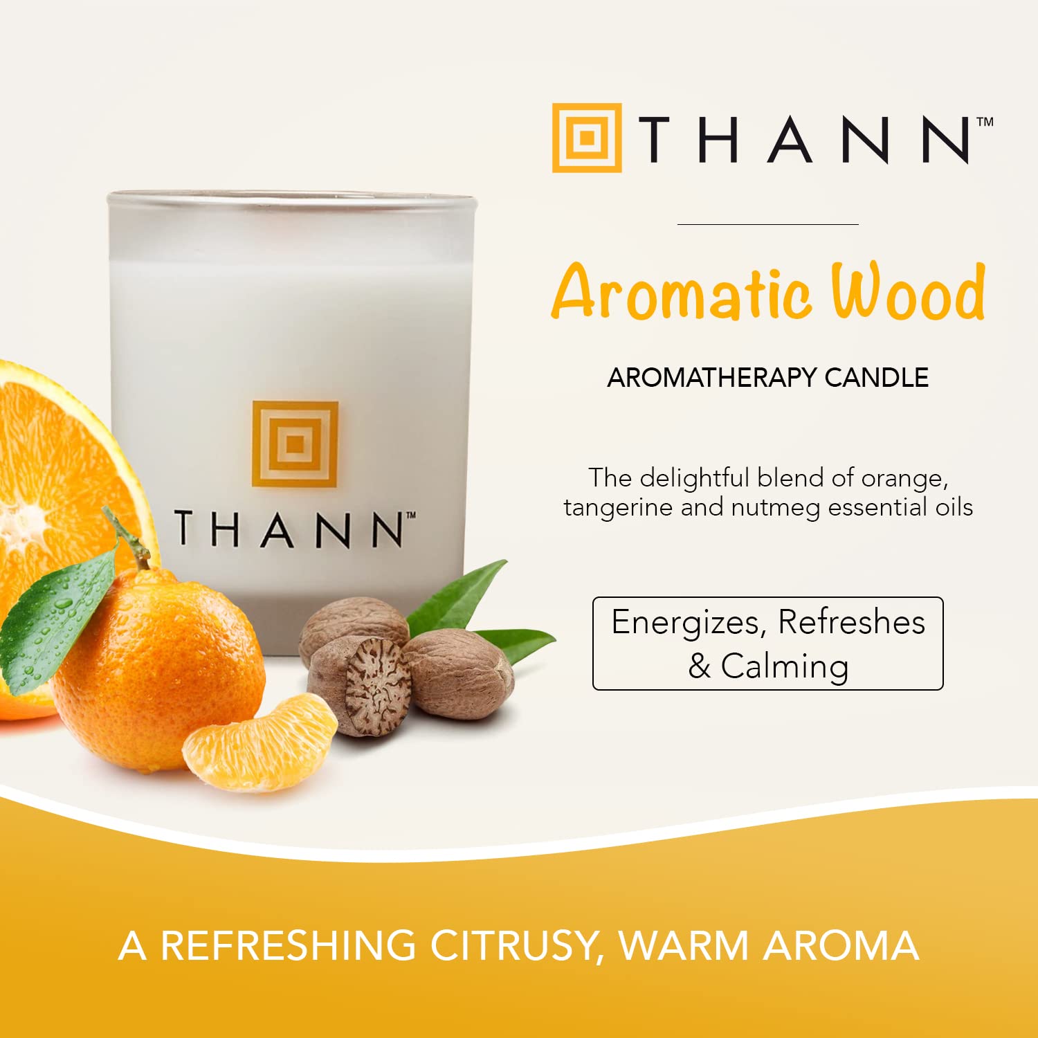 THANN Aromatic Wood アロマキャンドル 190g n1_10000061.jpg