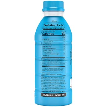PRIME Hydration BLUE RASPBERRY, Sports Drinks, Electrolyte Enhanced for Replenishing Fluids, 250mg BCAAs, B Vitamins, Antioxidants, Low Sugar, 16.9 Fl Oz, 12 Pack