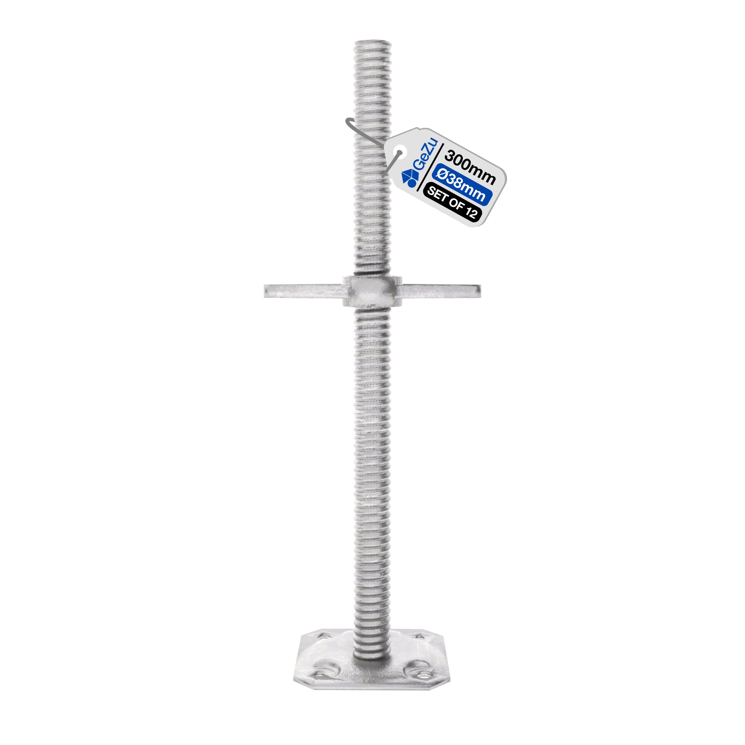 GeZu Impex Scaffold Base Jack Ø 38 x 300 mm Set of 12 — image 1