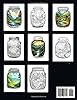 Life In A Jar Coloring Books For Adults: Relaxing jars with magical landscapes, castles, mushrooms, flowers, and more to color for both men and women. #1