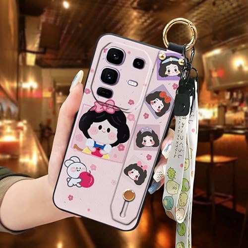 Phone Case Compatible with infinix Note50 Pro+/X6856, Waterproof Wristband Design Anti-dust Dirt-resistant Ring Cartoon Shockpro