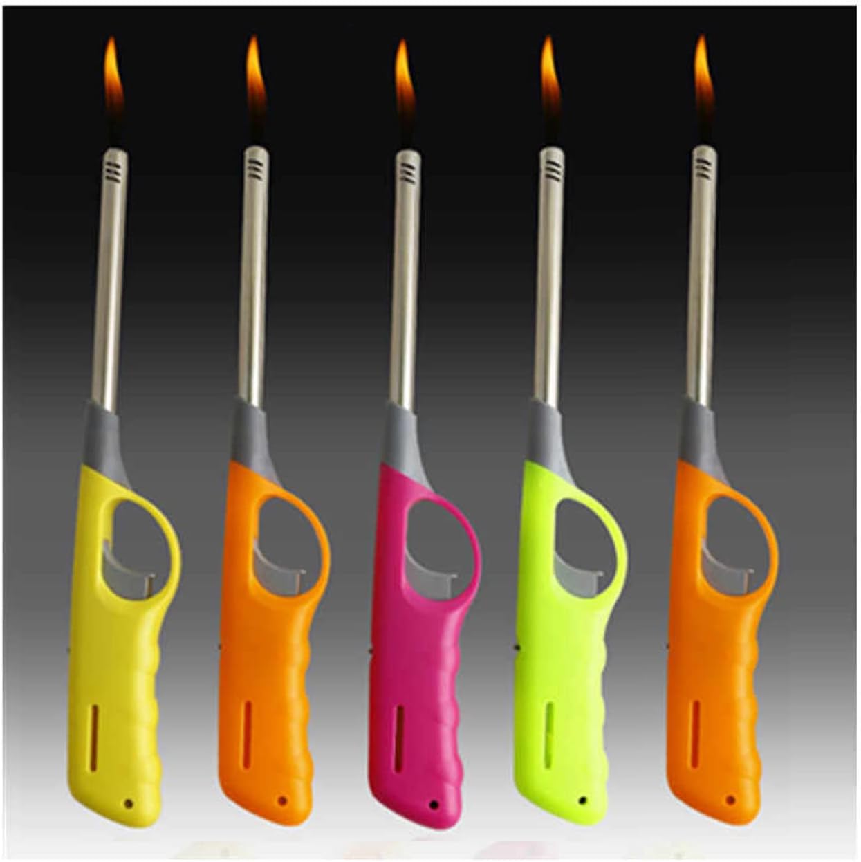 Defence Line Pack of 5 Refillable Safety Gas Candle BBQ Fire Lighter