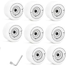 82A/85A Quad Roller Skate Wheels 58mm x 32mm 65mm x 36mm with ABEC-9 Bearings Installed for Double Row Skating and Skateboard Quad Skates Wheels Outdoor Indoor 8,65mm