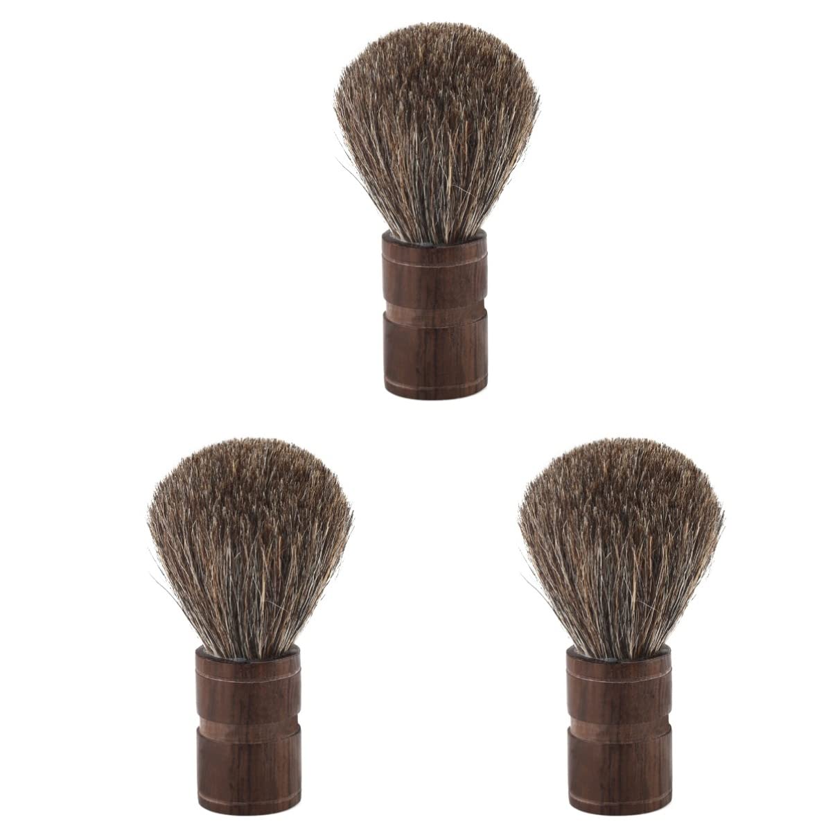 FRCOLOR 3pezzi Spazzola Per Barba Legno Naturale Con Setole Di Cinghiale Strumento Per La Della Barba e Rasatura Per Uomini Facile Da Trasportare Per Regali Occasioni Speciali