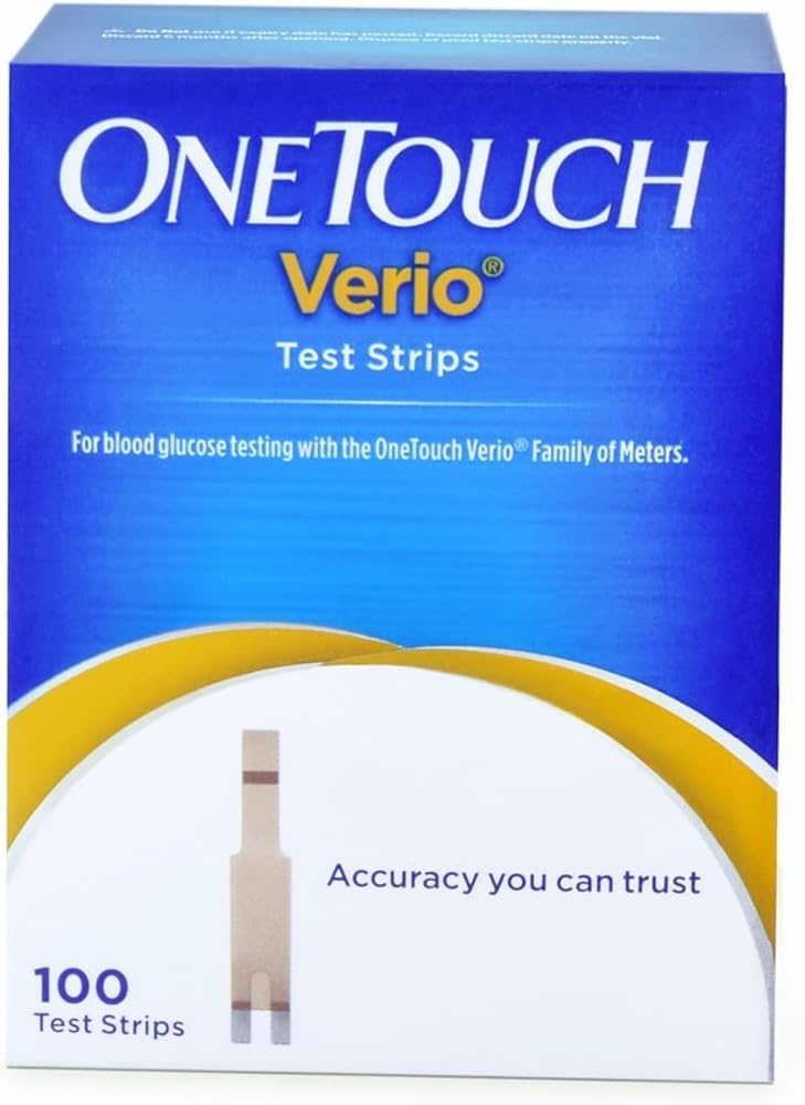 OneTouch Verio Test Strips 2 Pack of 50s (Multicolor)