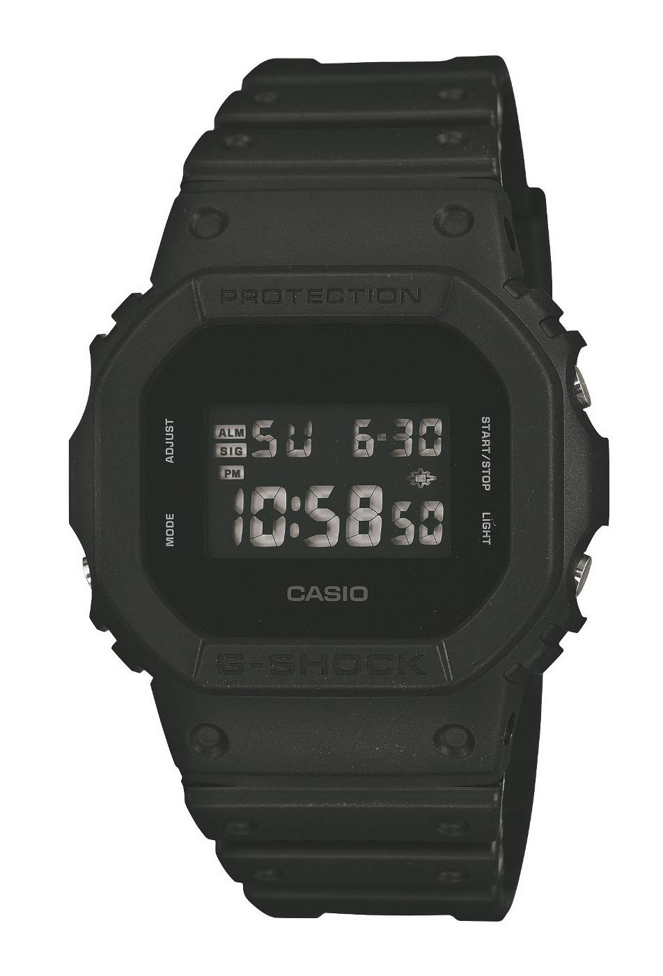 Casio - Men's Watches - Casio G-Shock - Dw-5600Bb-1Er Monotone Matte Black Watch