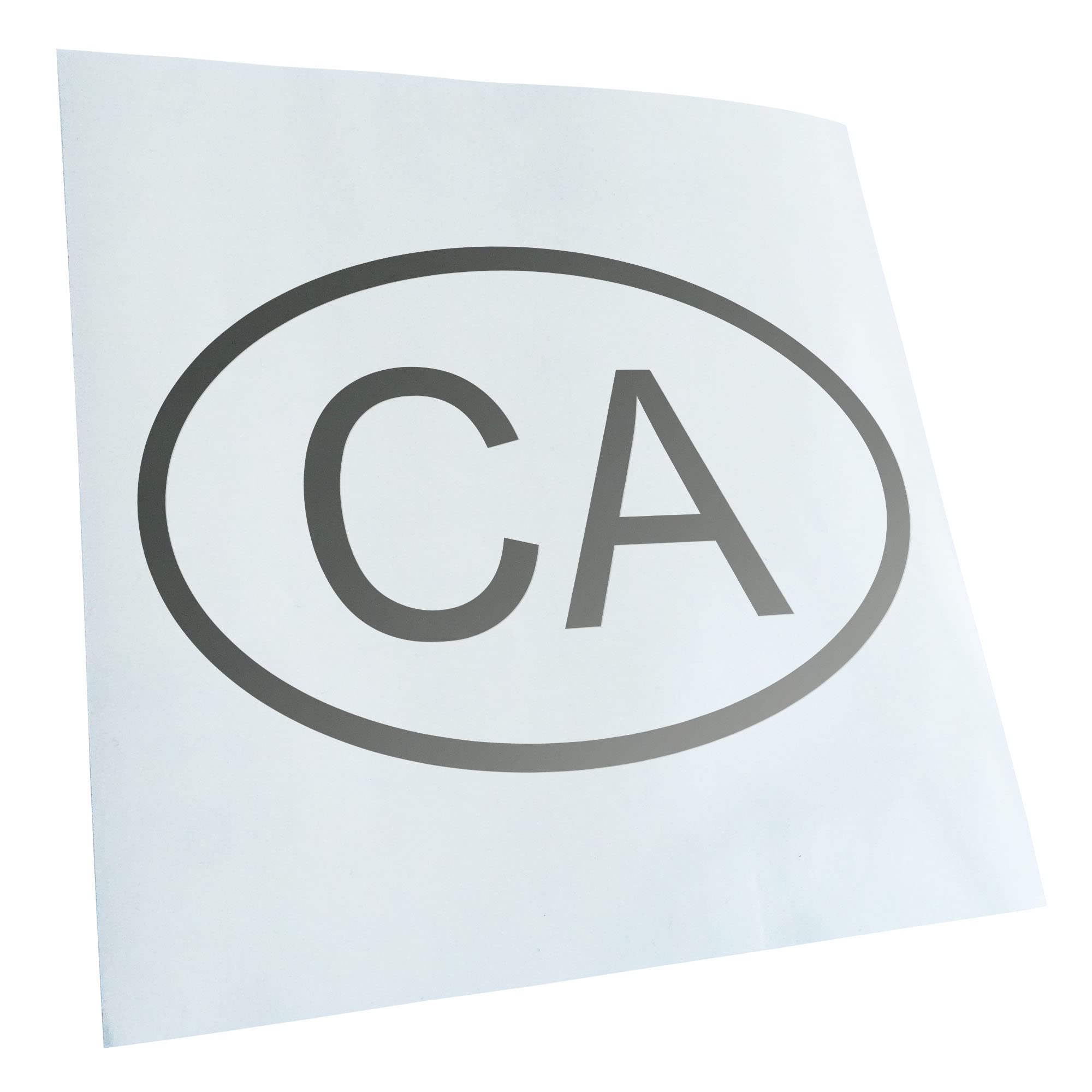 Kiwistar - Car Sticker - Silver - 50 x 33 cm Canada CA - Rear Window Car Sticker Weatherproof for Car Truck Moped Truck - Sticker Exterior Self-Adhesive Tuning Accessories for Window Vehicle Window